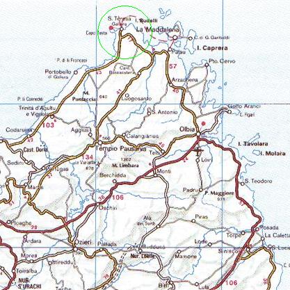Mappa zona di Santa Teresa